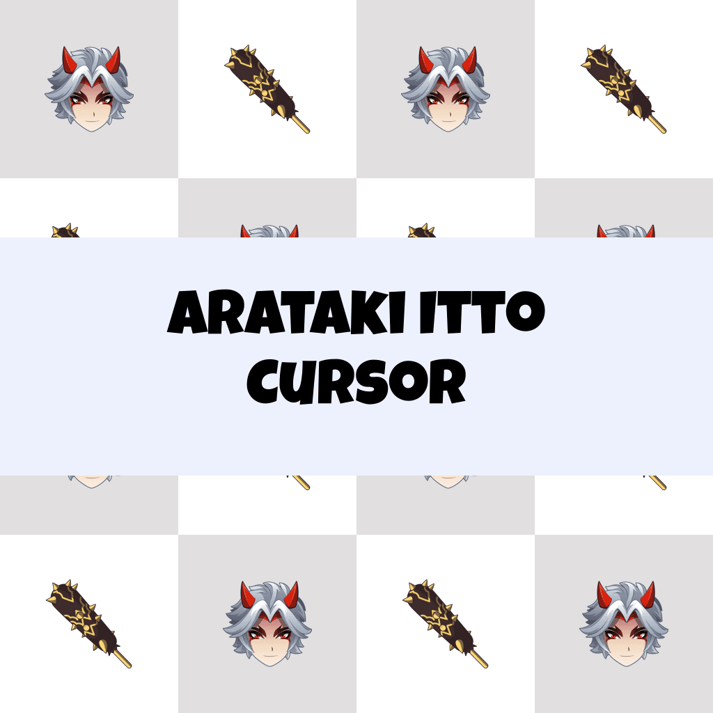 Preview Arataki Itto cursor custom cursor pack